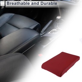 Motoforti Universal Center Console Cover Car Armrest Cover Middle Console Cover Lid for Most Vehicle SUV Car Sedan 12.6"x7.87"x1.97" Nappa Leather, Memory Foam