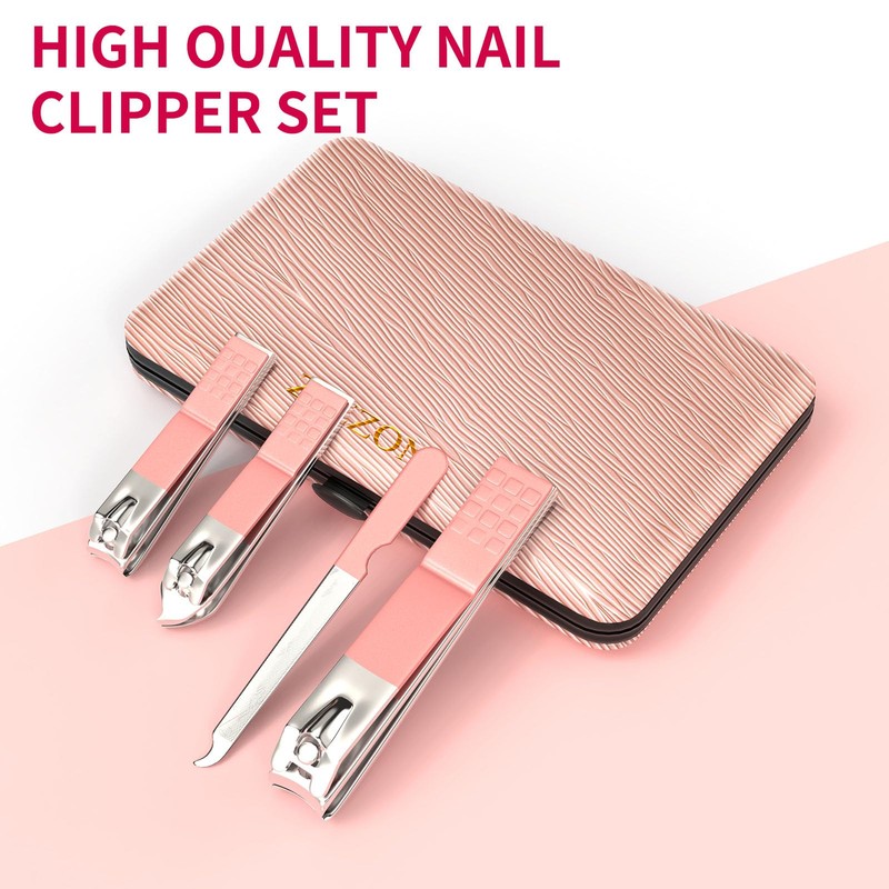 ZIZZON Travel Mini Manicure Set Nail Clipper Set 10 in