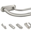 Lwiiom Double Curtain Rod for Windows 28 to 48 Inch,Adjustable