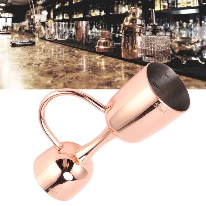Double Sided Cocktail Bell Jigger Stainless Steel Dual End Wine