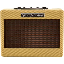 Fender Mini Deluxe Electric Guitar Amp, Portable Guitar Amp, 3 Watts, with 2-Year Warranty 7.48Dx11.42Wx3.54H Inches, Tweed