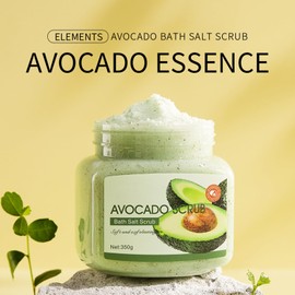 Eazerom 01 350g Face & Body Scrub,Avocado-Peeling, Avocado Creme Peeling, Körperpeeling mit Avocado,Aufhellendes Körperpeeling Körperpeeling Für Frauen Avocado Ageless Körpercreme-Peeling