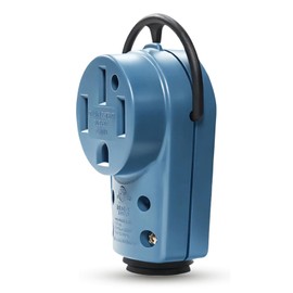 ElecStream Tech 50 Amp RV Replacement Plug, NEMA 14-50R Female Receptacle, 125/250V Heavy Duty Electrical Connector with Safety Disconnect Handle