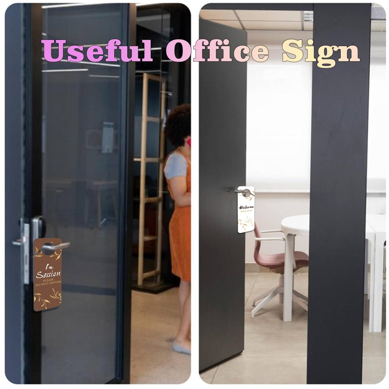 In Session Door Sign 2 Pack, Do Not Disturb Door