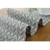Grey Table Runner 12" x 71" Long, LEEFONE Cotton Linen