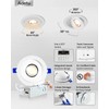 Adetu 4 inch Gimbal led recessed Light, 360°+90° Adjustable Directional
