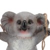 Swing Koala Sculpture Cartoon Synthetic Resin Animal Statues Decoration for