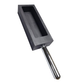 LLF Gold Silver Graphite Ingot Mold Mould Crucible for Melting Casting Refining with Metal Bar (4kg)