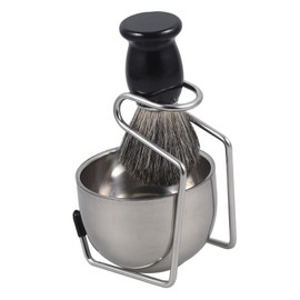 Mikinona Shaving Brush Set Shaving Cream Bowl Stand Beard Comb for Men Reusable Shave Brush for Hairdresser