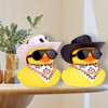 MuMyer Rubber Duck Car Accessory with Mini Cowboy Hat, Scarf,
