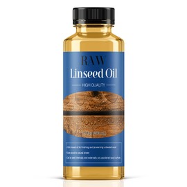 Raw Linseed Oil for Wood Protection - Natural Linseed Oil Refreshes Wood Naturally - Repair and Condition Wood Patio Furniture, Decks - 7.1 oz
