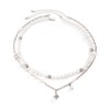 LIANCHEN 8 mm White Pearl Necklace Pearl Necklace for Men