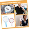 jojofuny 3sets Handheld Dry Erase Scoreboards Blank Writable Paddles for