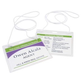 Avery Top-Loading Hanging Style Name Badges, 2-1/4" x 3-1/2", Box of 12 (74457)
