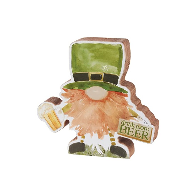 Primitives by Kathy Chunky Sitter Drink More St Patrick's Day