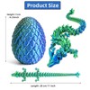 Dragon Egg Fidget Toy, 28CM Crystal Dragon with Egg Full