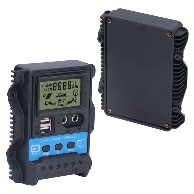 Solar Charge Controller LCD Display Dual USB 5V Output PWM