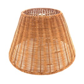 Upgradelights Medium Brown Wicker 12 Inch Empire Style Washer Fitted Lampshade