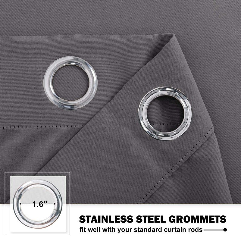 NICETOWN Blackout Kitchen Window Curtains - Thermal Insulated Blackout Grommet-Top