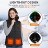 KOVNLO Womens Heated Vest, 5 in 1 Smart Controller, Lights-out