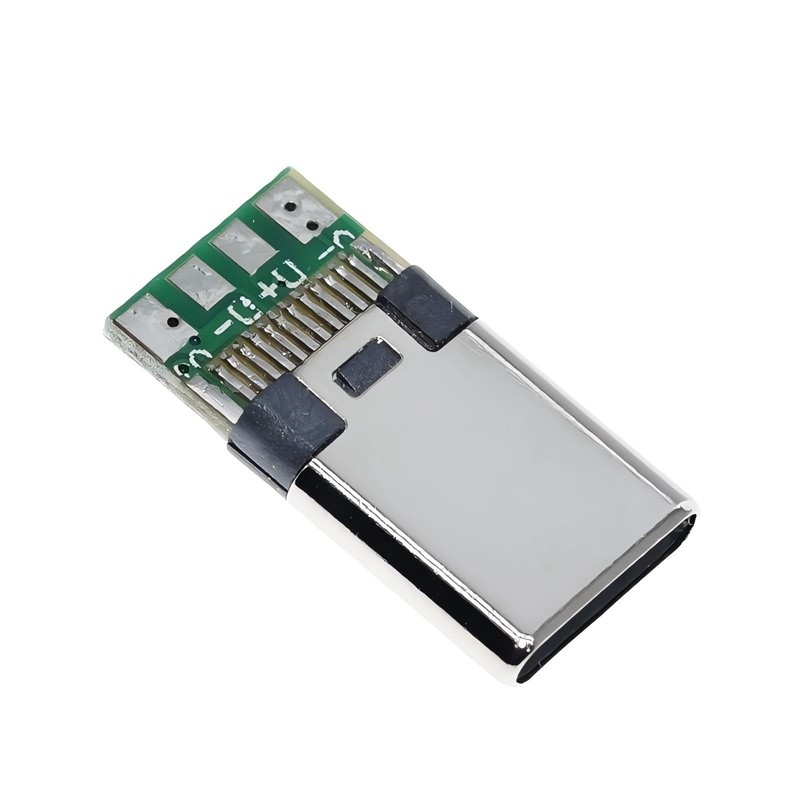 10 Pcs USB 3.1 Type C Connector 24 Pins Male