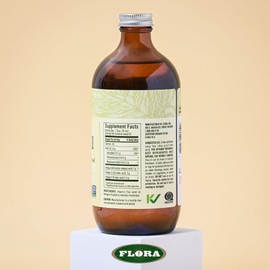 Flora - Flax Oil - Cold-Pressed, Unrefined, Organic Flax Seed Oil - Contains Omega-3 & Omega-6 - Non-GMO & Gluten-Free - Keep Chilled - 17 fl. oz. Amber Glass Bottle