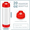 Didaey 4 Pcs Squeeze Bottles Refillable 20 oz, Inverted Plastic