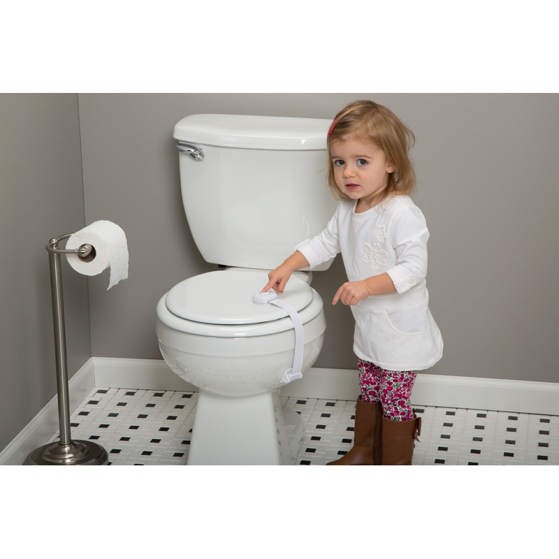 Safety 1st OutSmart Toilet Lock, White, 1 Count (Pack of
