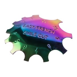 Namvo French Nail Template and Smile Line Cutting Edge Cutter Stainless Steel Manicure Tool for Perfect French Tips Nail Art Stencils for Precise Edge Cutting and Design