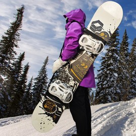 Snowboard Sling | Ski Carrier Strap - Skiing Accessory, Anti-Slip Carry Strap for All Shapes of Snowboards, Ski Boot Carrier Strap