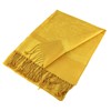 PASKMLNA Paisley Jacquard Pashmina Shawl Wrap Scarf Stole (Gold018047)
