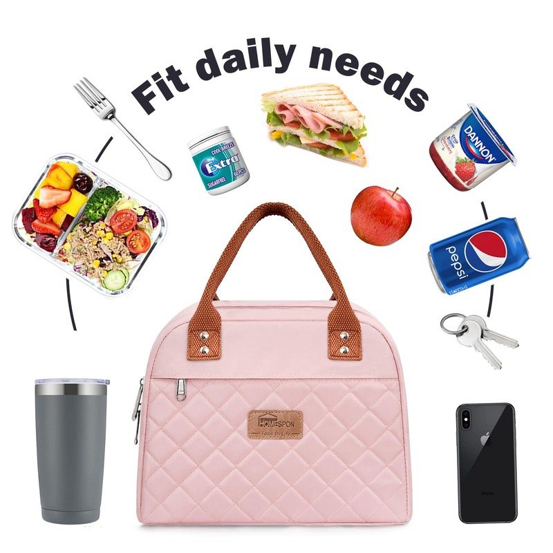 HOMESPON Insulated Lunch Bag for Women Men Adults Lunch Tote