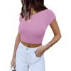 Women's Summer Cute Short Sleeve High Neck Double Lined Tight