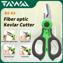 TAWWA Fiber Optic Strippers KS-K2 Fiber Kevlars Cutters Suit for Multi Fibers