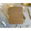 3 Envelopes DIN A6 Natural with Golden Heart - Without