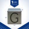 Tungsten Engraved Cube - 0.5" (G)