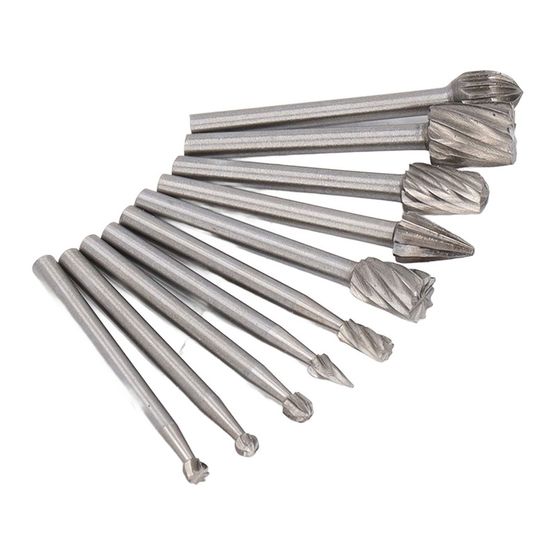 10 Pcs Rotary File Fast Chip Cutting Grinder Bit High