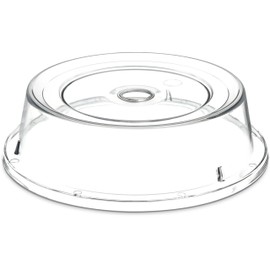 Carlisle 190007 Polycarbonate Plate Cover, 9.37" Diameter x 2.56" Height, Clear (Case of 12)