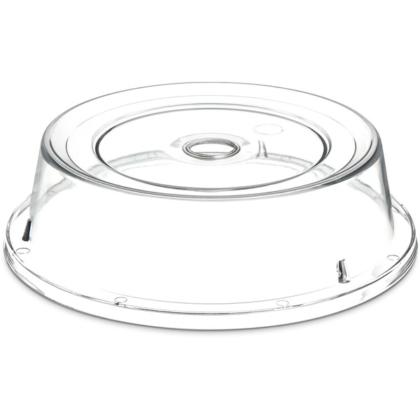 Carlisle 190007 Polycarbonate Plate Cover, 9.37" Diameter x 2.56" Height, Clear (Case of 12)