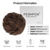 FESHFEN Human Messy Buns - 100% Human Hair Bun Real