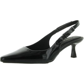 Anne Klein Women's Slingback Heel Pump Carmel, Black Patent, 8.5 W