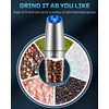 Gravity Electric Salt and Pepper Grinder Set, Automatic Mill Grinder,Battery-Operated