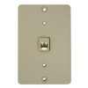 Leviton 40257-I Telephone Wall Phone Jack, Screw Terminal, Ivory
