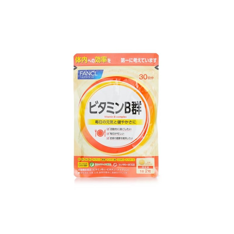 FANCL B Vitamin Group 30 Day Supply, 60 Capsules