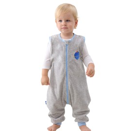 ililmmoe Baby Sleep Sack Spring Autumn Warm Infant Walking Sleeping Bag with Legs Wearable Blankets Pajamas 6months-4Years Neptune/L