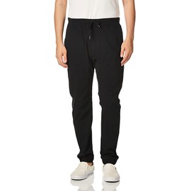 WT02 Men's Twill Jogger Pants, Black, Medium