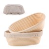 Joyyy Sourdough Bread Proofing Baskets with Liner, Dough Rising Ratten