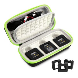 Wireless GO 2 Rode Mic Rubber Covers with Hard Travel Case,Compact Hard Case with Silicon Sleeve Protector Case（3pcs） for Wireless GO II Microphone（Black） by YOUSHARES