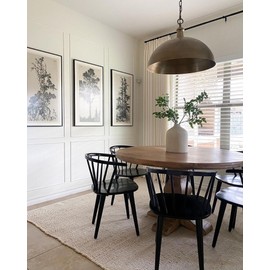 S & L Homes S & L Homes Jute Cotton Hand Woven Natural Farmhouse Area Rug for Living Room - Rustic Vintage Bohemian Dcor - (6' x 9' Natural)