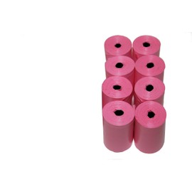 Originalpetbags Easy Open & Strong Leak-Proof Poop Bags Dog Waste Bags 13.25 x 9" And 13.25" x 8.50" Made in USA .Bags are easier to tie than standard 12 inch bags (Pink)